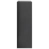 High Gloss Grey Bookshelf - 60x24x76 cm | Hipomarket