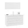 3 Piece High Gloss White Bathroom Furniture Set | HipoMarket