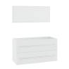 3 Piece High Gloss White Bathroom Furniture Set | HipoMarket