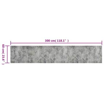 Kitchen Rug Washable Beton 60x300 cm Velvet | Hipo Market