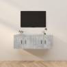 Wall-mounted TV Cabinets 2 pcs Concrete Grey 57x34.5x40 cm Colour concrete grey Quantity in Package 2 Width 57 cm 