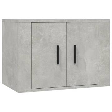 Wall-mounted TV Cabinets in Concrete Grey - 2 pcs | HipoMarket