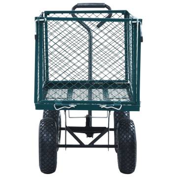 Durable Garden Hand Trolley Green - 350 kg Capacity