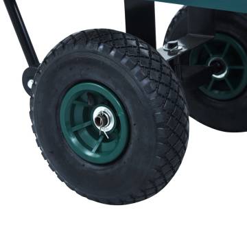 Durable Garden Hand Trolley Green - 350 kg Capacity