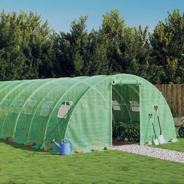 Greenhouse with Steel Frame Green 72 m² - Durable & Spacious