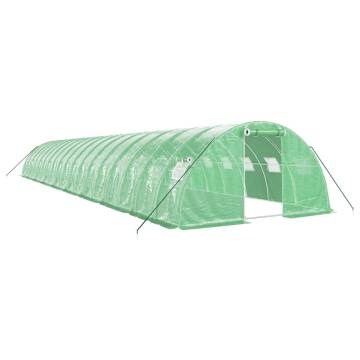 Greenhouse with Steel Frame Green 72 m² - Durable & Spacious