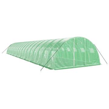 Greenhouse with Steel Frame Green 72 m² - Durable & Spacious