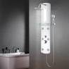 Stylish Shower Panel Unit 25x43x120 cm in Silver | HipoMarket