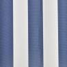 Awning Top Sunshade Canvas Blue & White 3x2.5m - Hipomarket