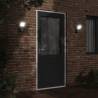 Outdoor LED Wall Light with Sensor - Black Aluminium Light