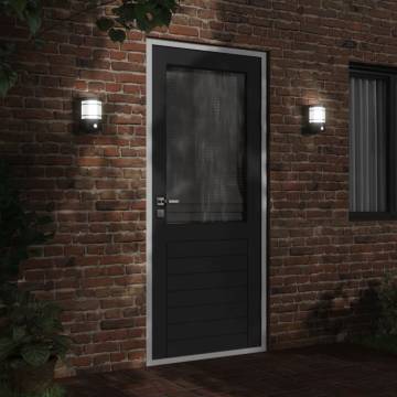 Outdoor Wall Light with Sensor - Black Stainless Steel