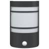 Outdoor Wall Light with Sensor - Black Stainless Steel