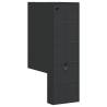 Outdoor Wall Lights with Sensors - 2pcs Black Aluminium