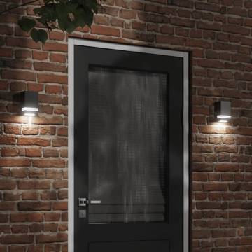 Outdoor Wall Light Black Stainless Steel - Durable & Stylish