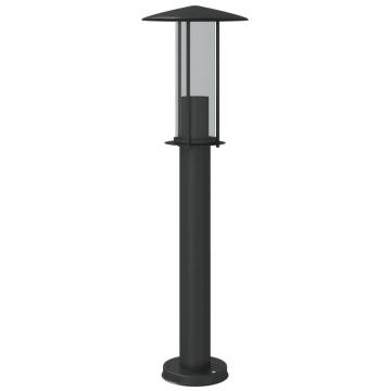 Outdoor Floor Lamps 3pcs Black 60 cm Stainless Steel | HipoMarket