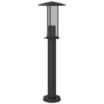 Outdoor Floor Lamps 3pcs Black 60 cm Stainless Steel | HipoMarket