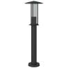 Outdoor Floor Lamps 3pcs Black 60 cm Stainless Steel | HipoMarket