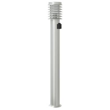 Outdoor Floor Lamp with Outlet - 110cm Stainless Steel