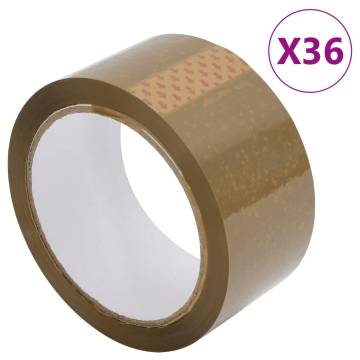 Packaging Tape 36 pcs Brown 48mm x 66m - Strong & Durable