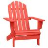 Garden Adirondack Chair Solid Fir Wood Red Colour red Quantity in Package 1 