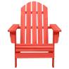 Garden Adirondack Chair - Solid Fir Wood, Red | HipoMarket