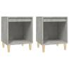 Elegant Concrete Grey Bedside Cabinets - 2 pcs | HipoMarket