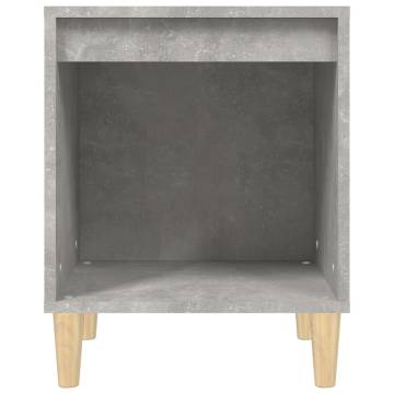 Elegant Concrete Grey Bedside Cabinets - 2 pcs | HipoMarket