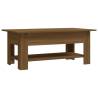 Stylish Brown Oak Coffee Table - Engineered Wood | Hipo Market