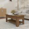 Stylish Brown Oak Coffee Table - Engineered Wood | Hipo Market