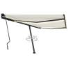 Manual Retractable Awning with LED 400x300 cm Cream Colour cream Size 400 x 300 cm Quantity in Package 1 