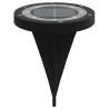 Solar Ground Lights with Spikes - 4 pcs Warm White Outdoor