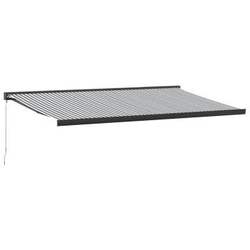 Retractable Awning Anthracite & White 5x3 m - Durable & Stylish