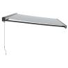 Retractable Awning Anthracite & White 5x3 m - Durable & Stylish