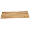 Table Top 100x80 cm Live Edge Solid Mango Wood - Hipomarket