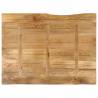 Table Top 100x80 cm Live Edge Solid Mango Wood - Hipomarket