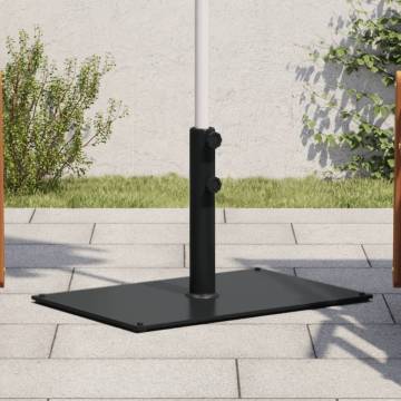 15 kg Rectangular Parasol Base for Ø32-48 mm Poles - Stable & Durable