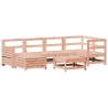 7 Piece Garden Sofa Set - Solid Wood Douglas Fir - Hipomarket