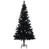 Artificial Pre-lit Black Christmas Tree 180cm with Ball Set