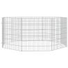 8-Panel Rabbit Cage - Spacious & Durable Galvanised Iron