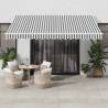 Retractable Awning Anthracite and White 4x3 m Fabric&Aluminium Colour anthracite and white Size 4 x 3 m Quantity in Package 1 