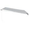 Retractable Awning Anthracite & White 4x3m - Buy Online