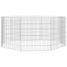 8-Panel Rabbit Cage - Spacious & Durable Galvanised Iron