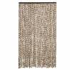 Fly Curtain Beige and Brown 118x220 cm Chenille | Hipomarket