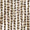 Fly Curtain Beige and Brown 118x220 cm Chenille | Hipomarket