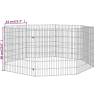 8-Panel Rabbit Cage - Spacious & Durable Galvanised Iron