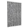 Fly Curtain Grey & Black 118x220 cm - Chenille Insect Defense