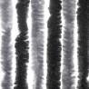 Fly Curtain Grey & Black 118x220 cm - Chenille Insect Defense