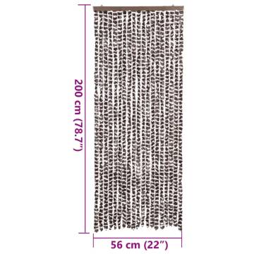 Fly Curtain Brown & White 56x200 cm - Insect Protection