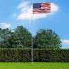 US Flag and Pole Aluminium 6m - Show Your Patriotism