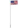 US Flag and Pole Aluminium 6m - Show Your Patriotism